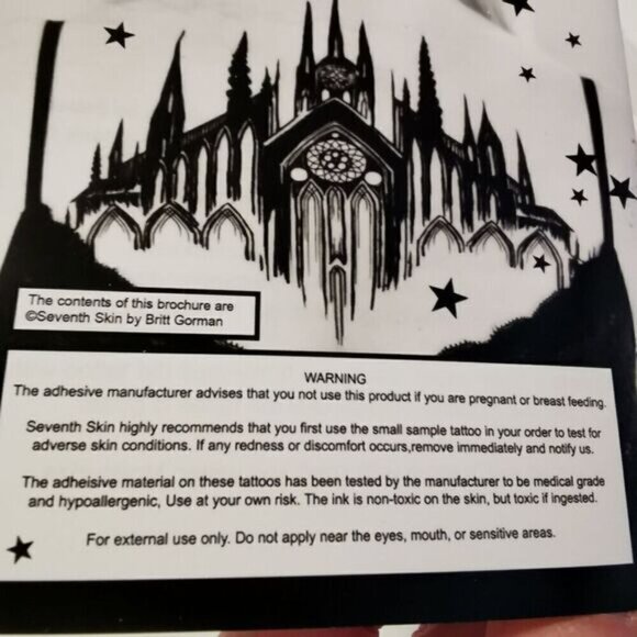 Temp Tattoo Victorian Ghoul Girl with Bugs and Key, Zombie Temporary Tattoo Skin - Picture 7 of 9